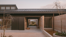 mexican home Casa el Espino exterior with muted colours and a single storey