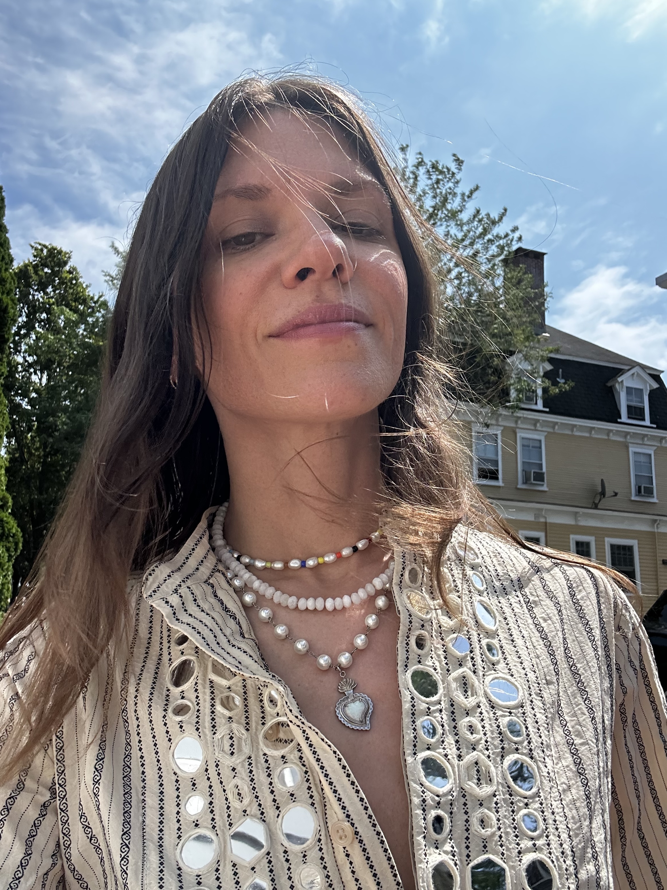 Julia Gal Styles Her Beaded Necklaces For Fall