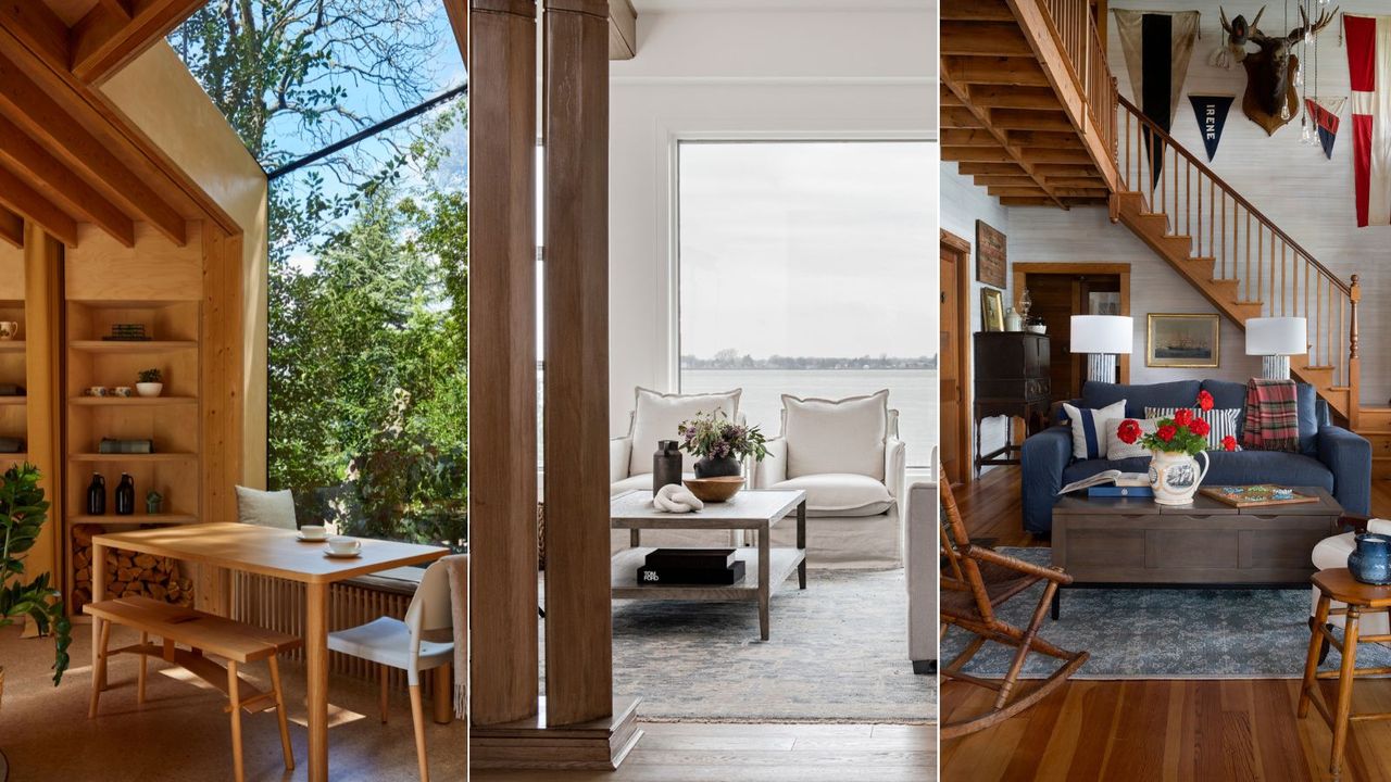 Three Lake House-style interiors