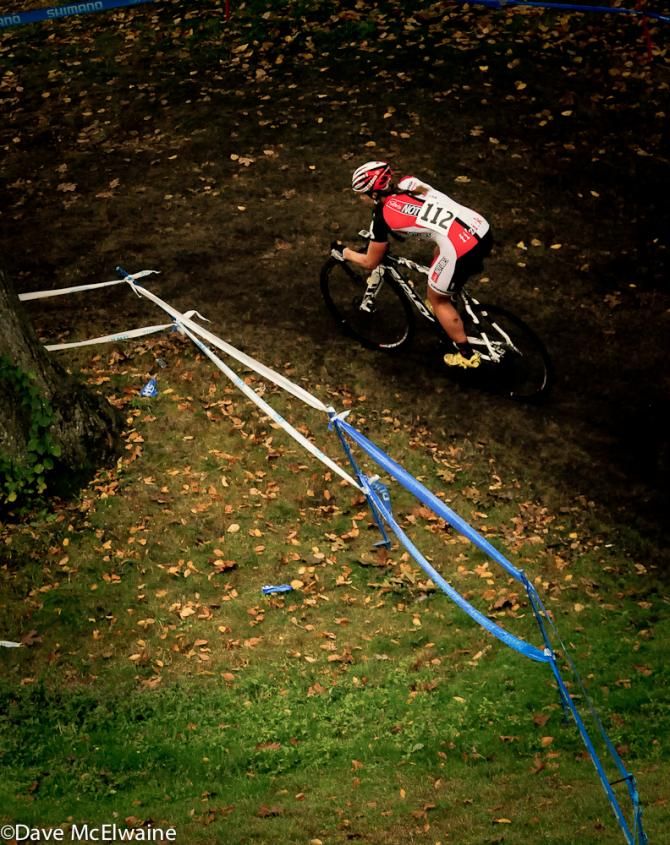 A Stan's NoTubes rider in action in Providence