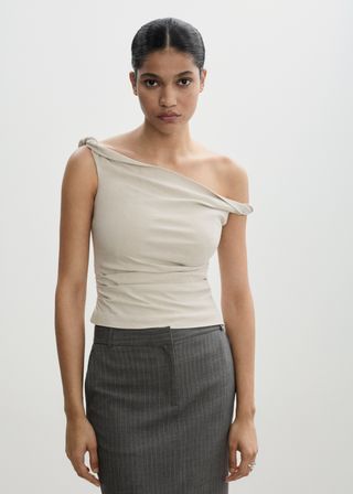 Asymmetrical Draped Top