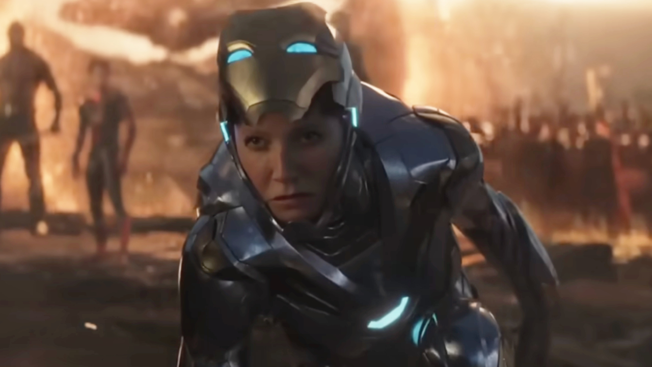 Gwyneth Paltrow in armor in Avengers: Endgame