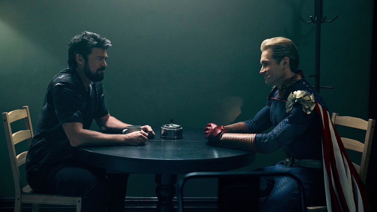 Billy Butcher and Homelander have a tense conversation in The Boys season 3