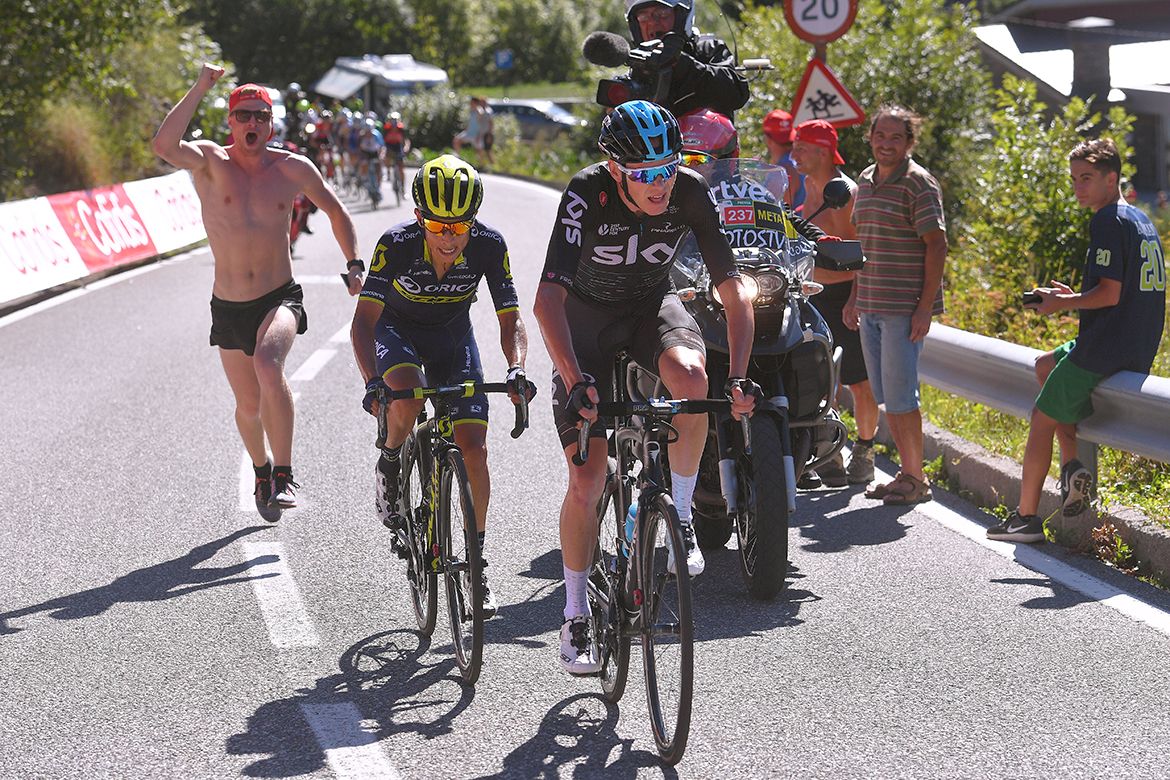 Chris Froome and Esteban Chaves at the Vuelta a Espa&ntilde;a