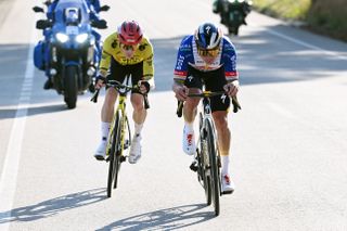 Volta a Catalunya stage 3 LIVE: Remco Evenepoel and Jonas Vingegaard attack in crosswind section