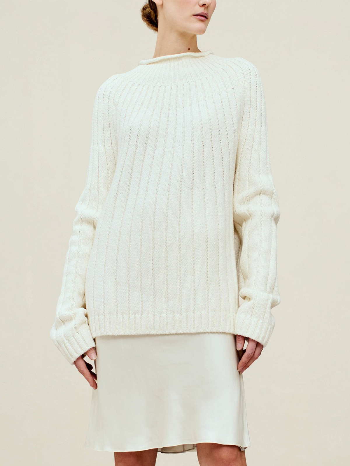 Riona Rollneck in Slub Cotton