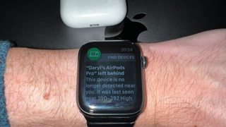 FindMy showing missing notification on AirPods