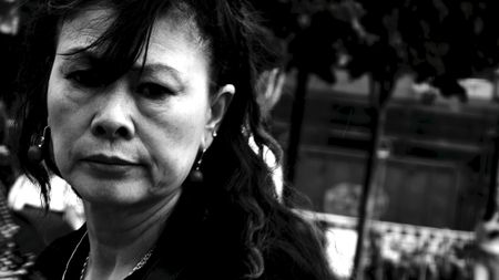 black and white street style photographs taken with the oppo find x8 ultra