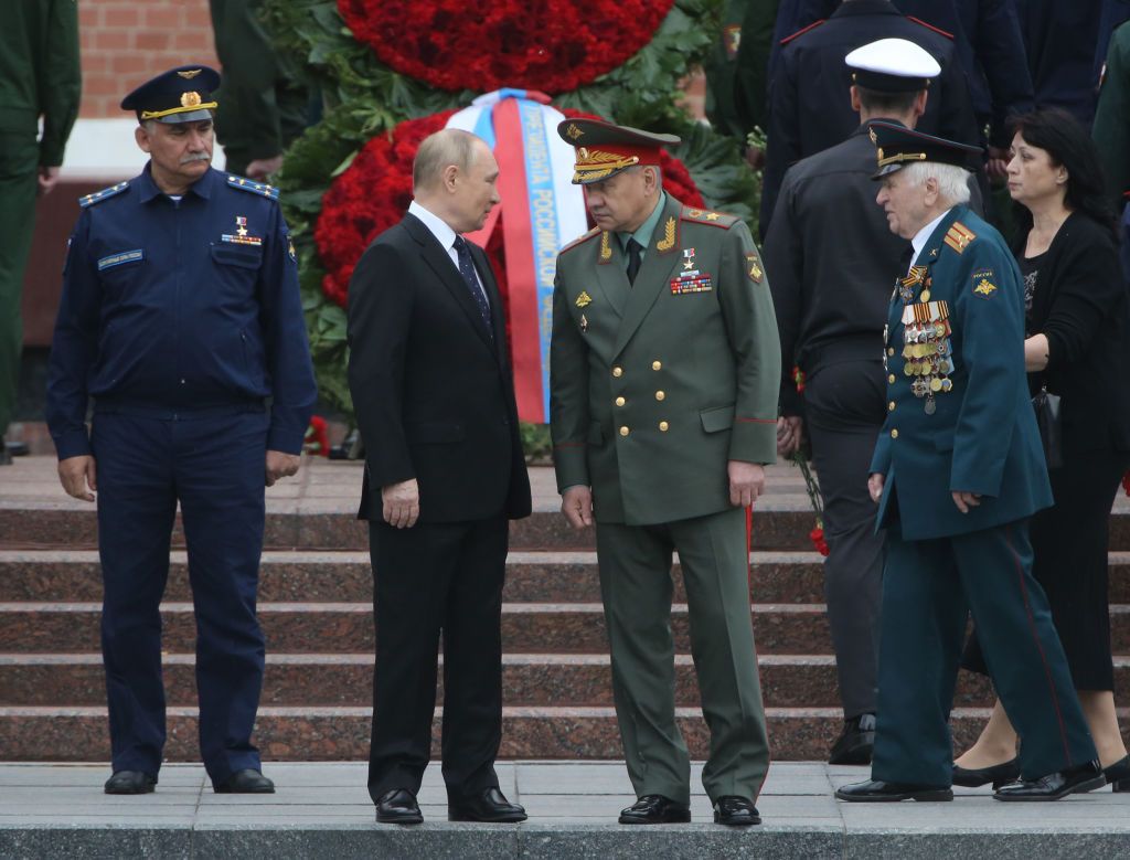 Vladimir Putin and Sergei Shoigu