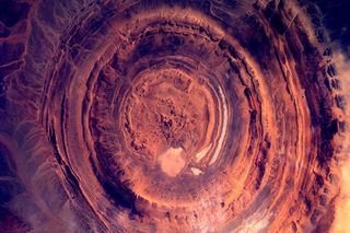 Mysterious Geological Structure in Mauritania