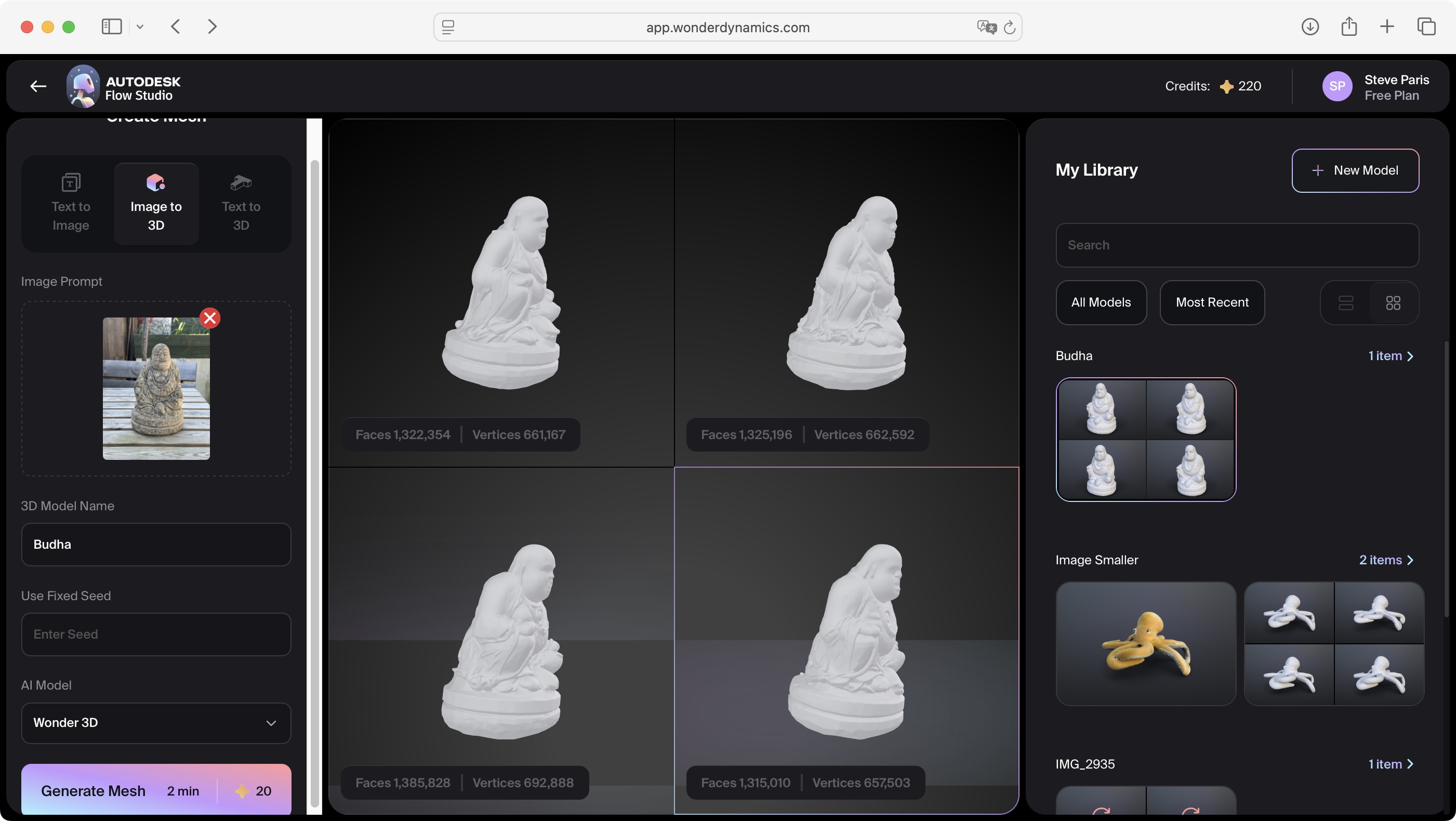 Experimenting with Wonder Tools in Autodesk Flow Studio