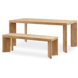 Castlery Casa Dining Table with Bench Set 
