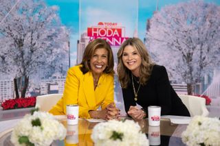 Image of Hoda and Jenna on set of the Today Show's Hoda and Jenna Set