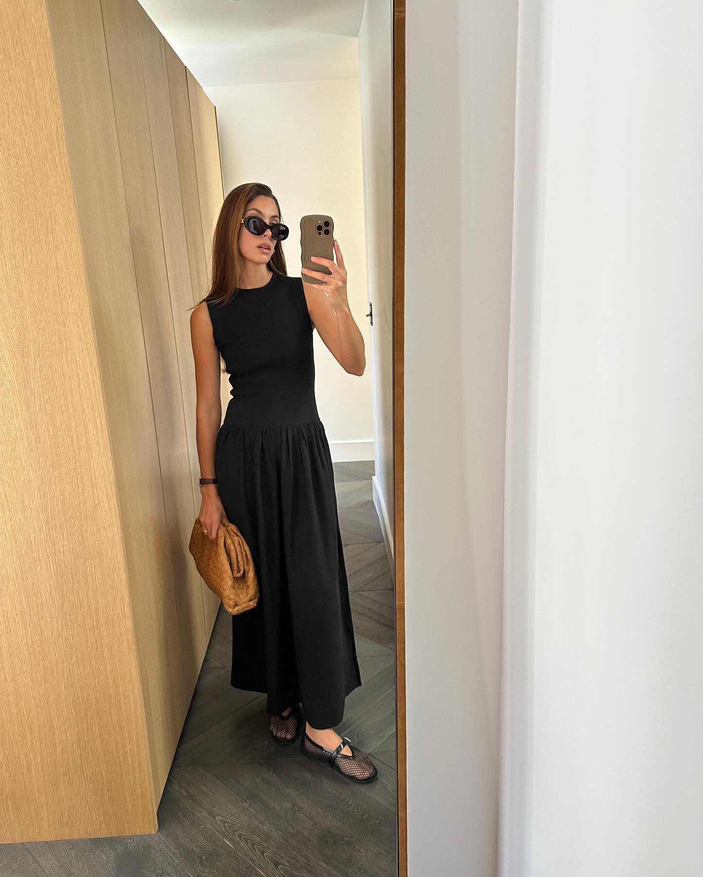 Dress and Ballet Flat Outfits