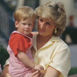Princess Diana and her younger son, Prince Harry