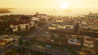 A screenshot showcasing Cities: Skylines 2's Beach Properties DLC. 