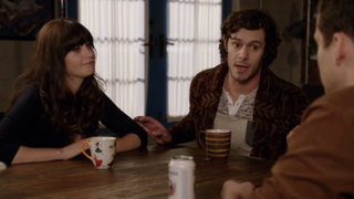 Zooey Deschanel and Adam Brody in Exes episode in New Girl