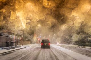 Photograph titled Blizzard London SE9 by Terry Gibbins, winner of the Expressions and impressions of the Landscape category in the Landscape Photographer of the Year 2023 competition