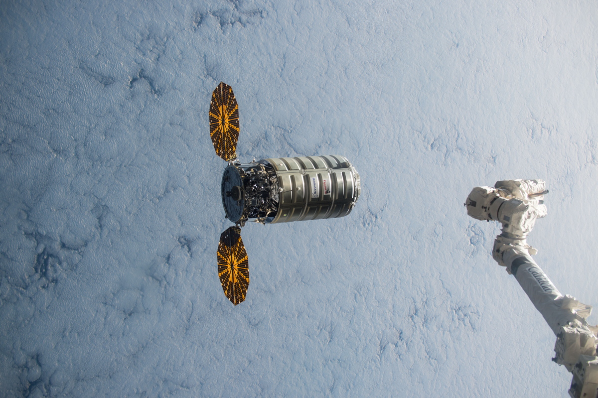 Cygnus Spacecraft Leaves International Space Station