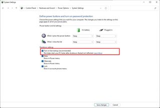 Windows 11 enable fast startup
