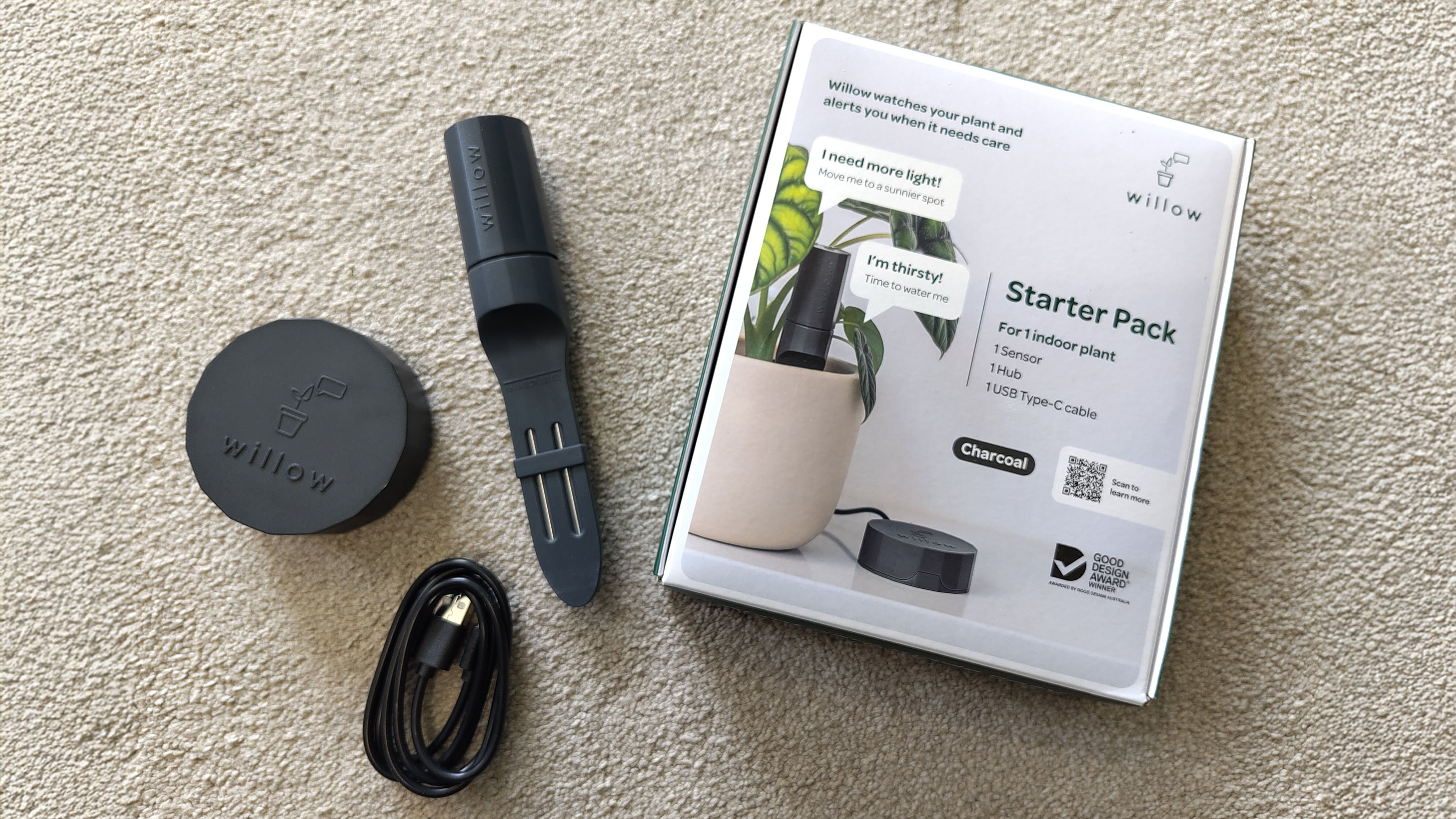 Willow starter kit with packaging