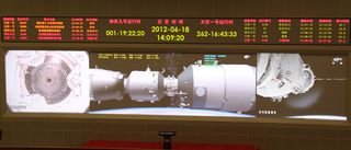 Shenzhou-9 Docking with Tiangong 1