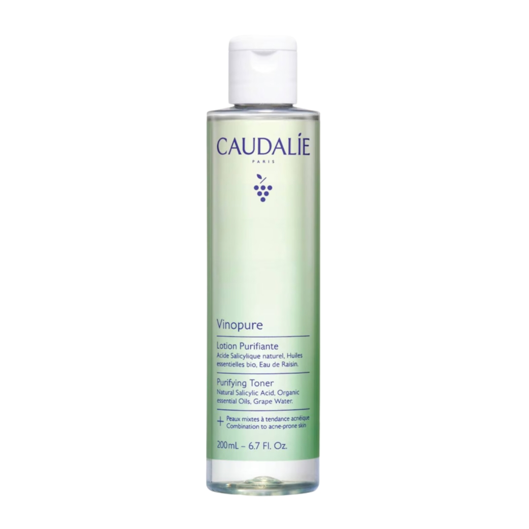 A product shot of the Caudalie Vinopure Purifying Toner, on a white background