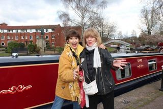 Anita Harris and Amanda Barrie in Celebrity 5 Go Barging