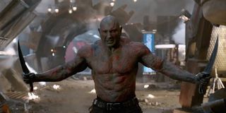 Drax with his dual knives