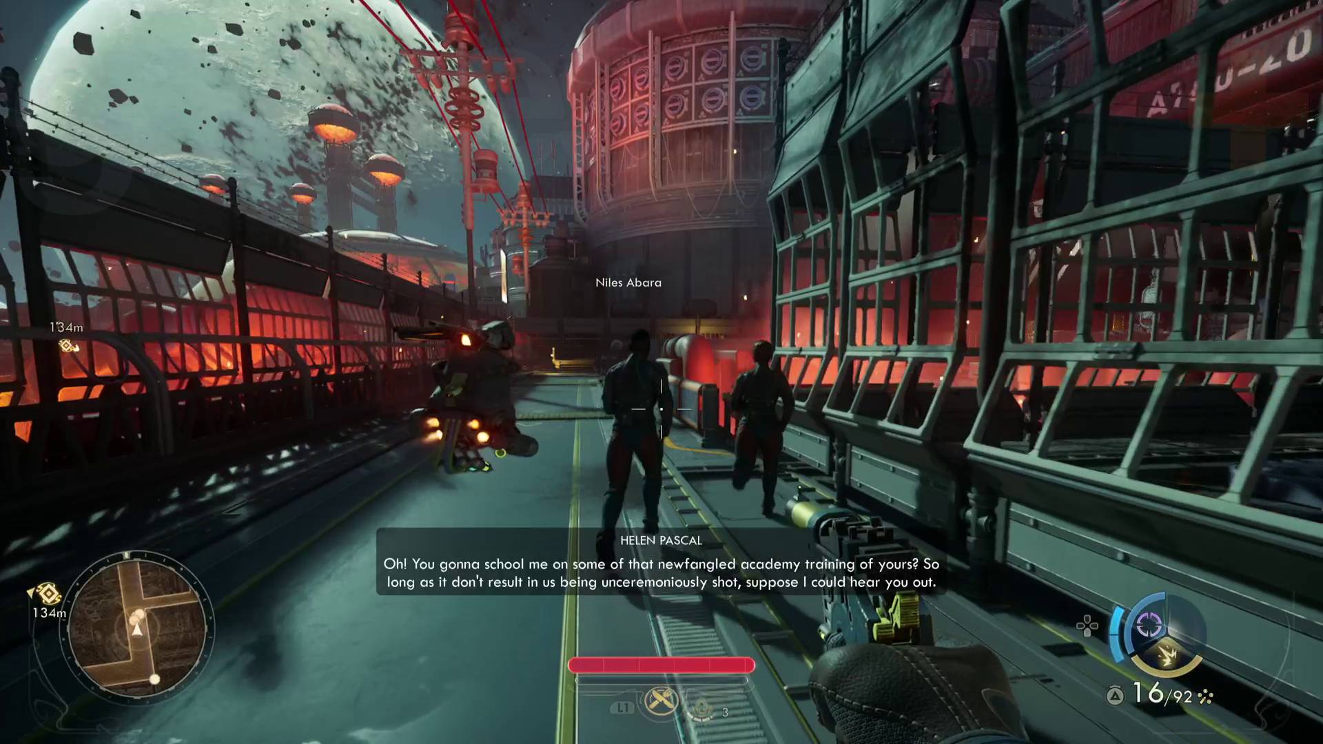The Outer Worlds 2 Security Ops or Central Dispatch choice Niles and Helen running to central dispatch