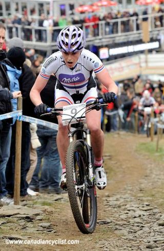 Annie Last (Milka Brentjens MTB Racing Team) was obviously 'paying for' the Eliminator