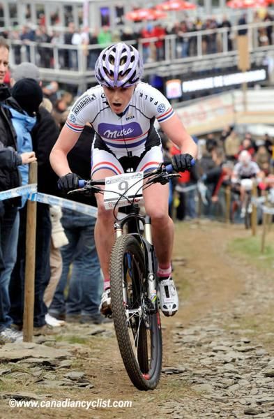 Annie Last (Milka Brentjens MTB Racing Team) was obviously 'paying for' the Eliminator