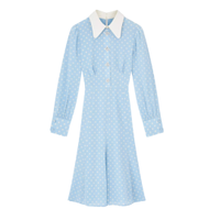 LK Bennett Mathilde Polka Dot Silk Dress, £379 | John Lewis