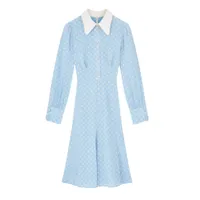 LK Bennett Mathilde Polka Dot Silk Dress, £379 | John Lewis
