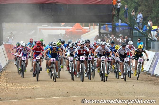 The start of the U23 women's cross country world championships