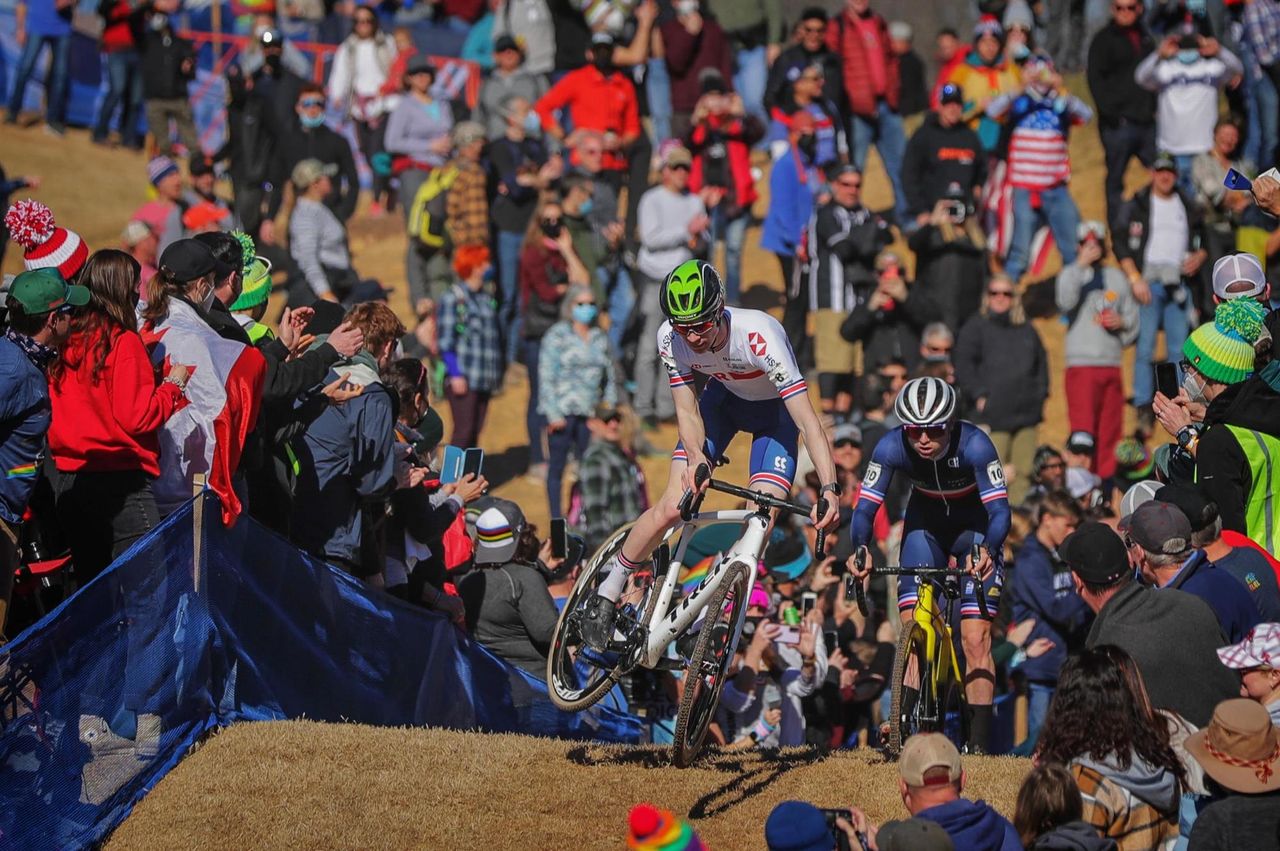 UCI Cyclocross world championships Fayetteville 2022 USA Men Junior 30012022 Nathan Smith GBR photo Alex WhiteheadSW PixCVSprintCyclingAgency2022