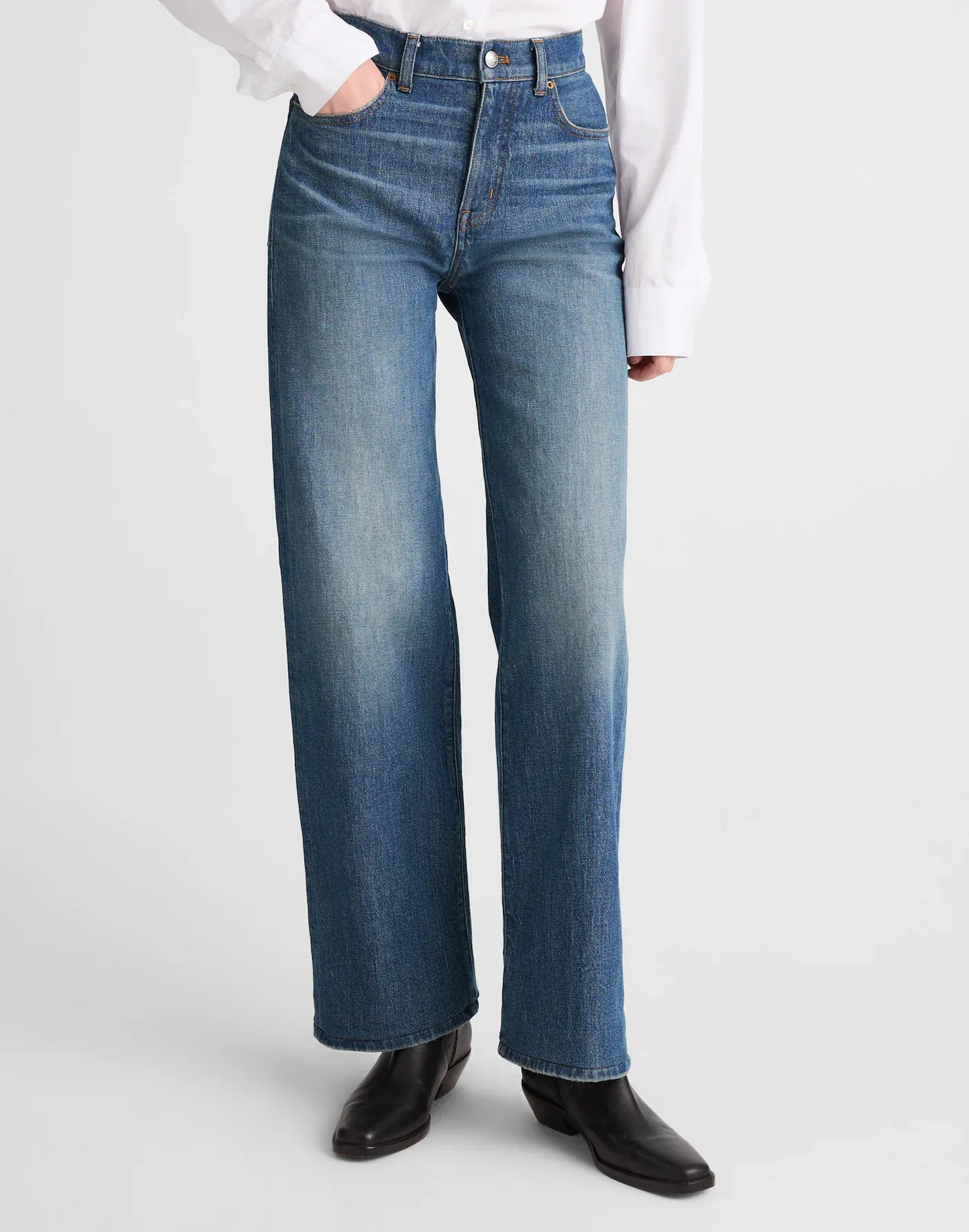 Madewell , The Perfect Vintage Wide-Leg Jeans (Were $148) 
