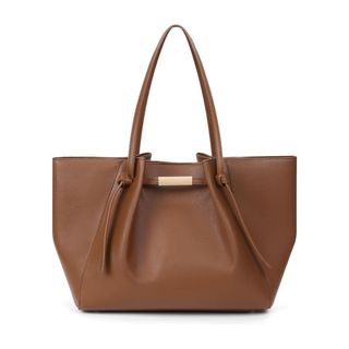 Chamair Leder-Tragetaschen für Damen, Damenhandtaschen, Schultertaschen, Arbeitstaschen, Hobo-Handtaschen für den täglichen Einkauf (braun)