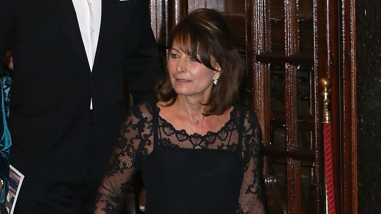 Carole Middleton leaves the Royal Variety Performance at London Palladium on November 13, 2014 in London