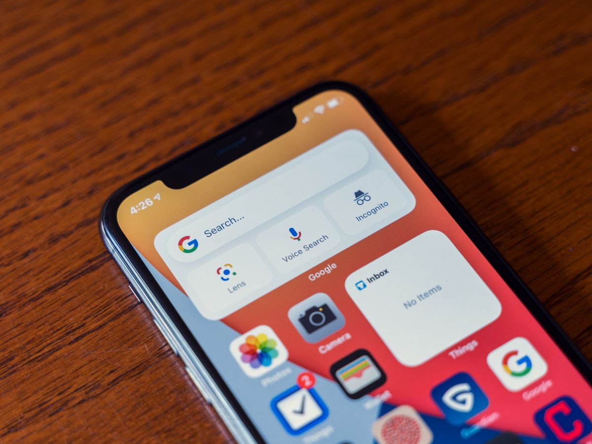 Google Widget iOS 14 iPhone 11 Pro Hero