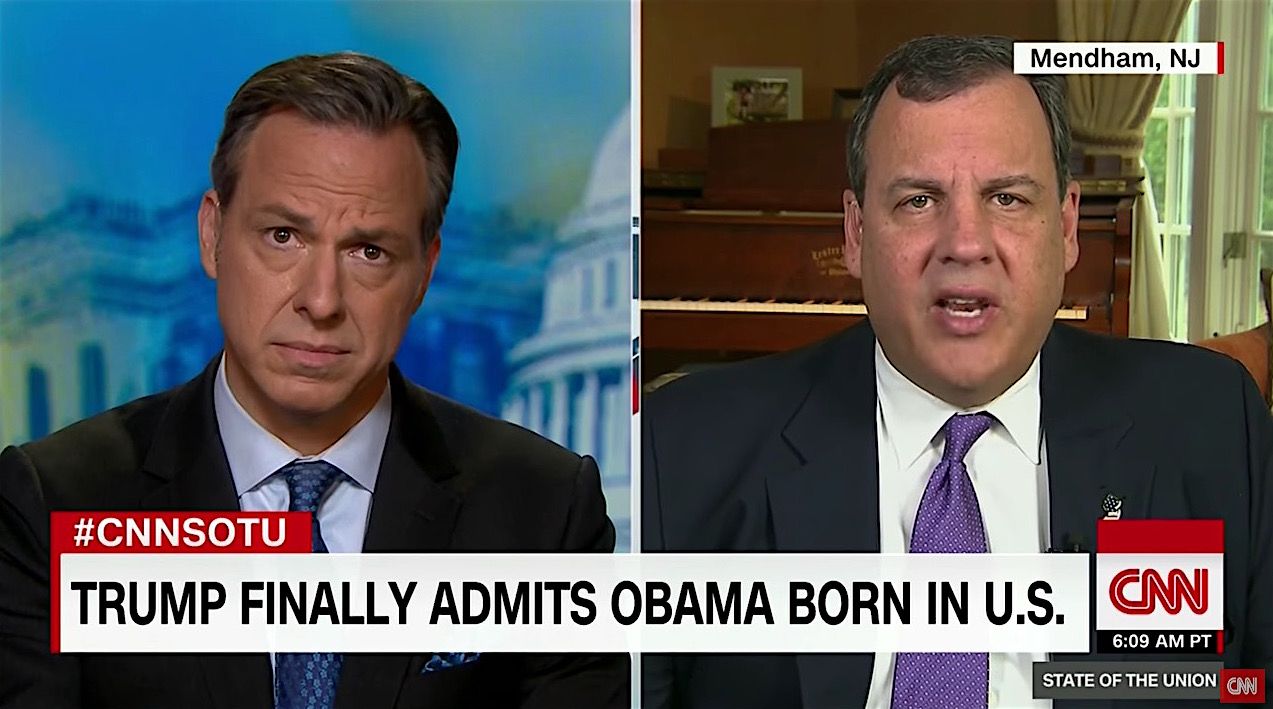 Chris Christie tells a howler about Donald Trump