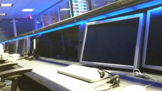 Control Room Computers at NASA's JPL