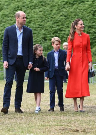The Wales family on a day out
