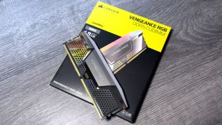 A photo of Corsair's Vengeance DDR5-8400 CUDIMM memory kit