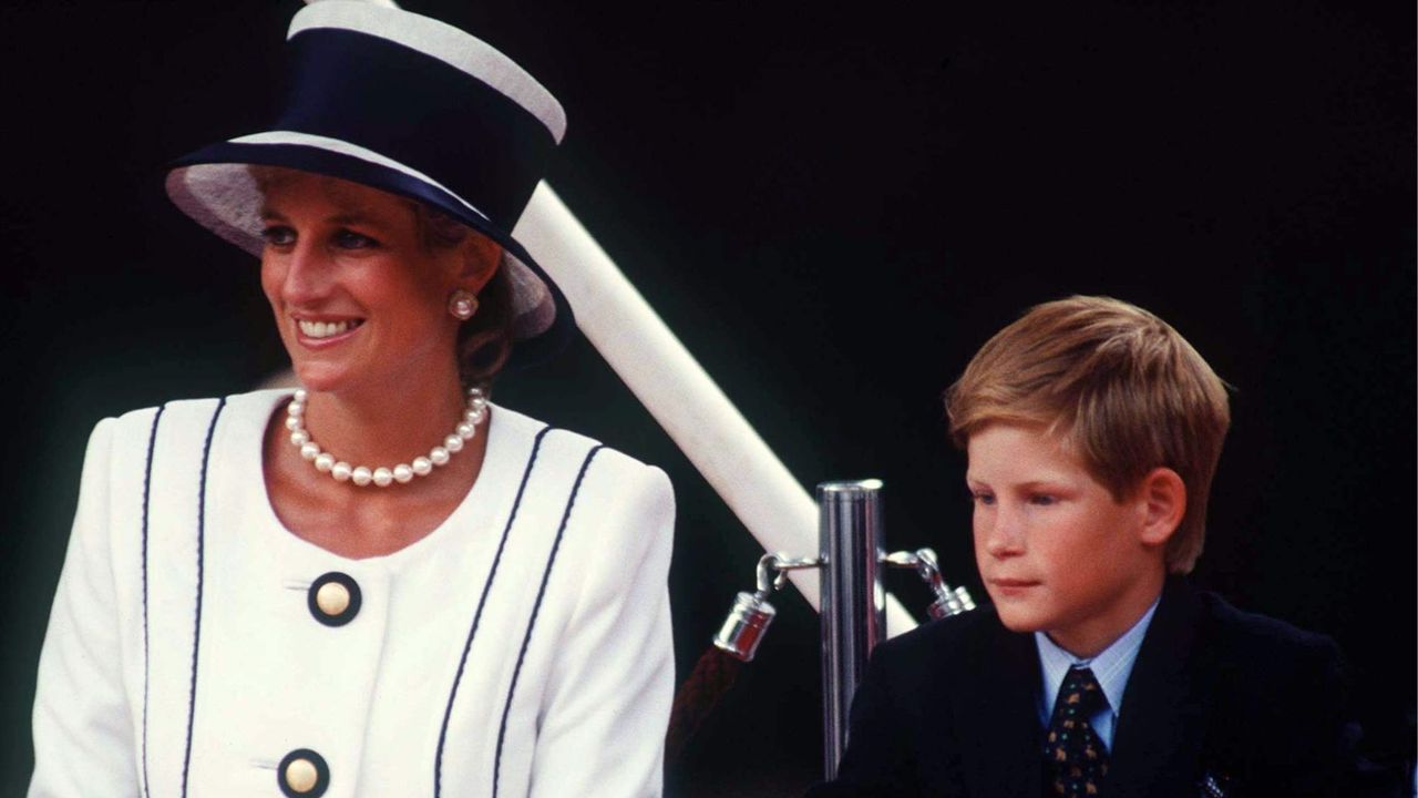 Princess Diana and Prince Harry in 1995