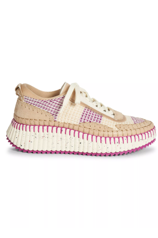 Chloé Nama Mixed Media Platform Sneakers (Were $850) 