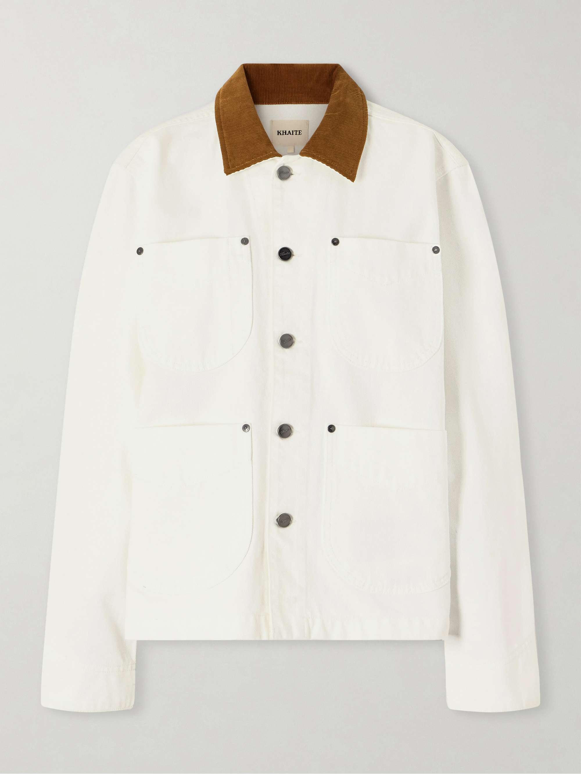 Wyatt Corduroy-Trimmed Denim Jacket