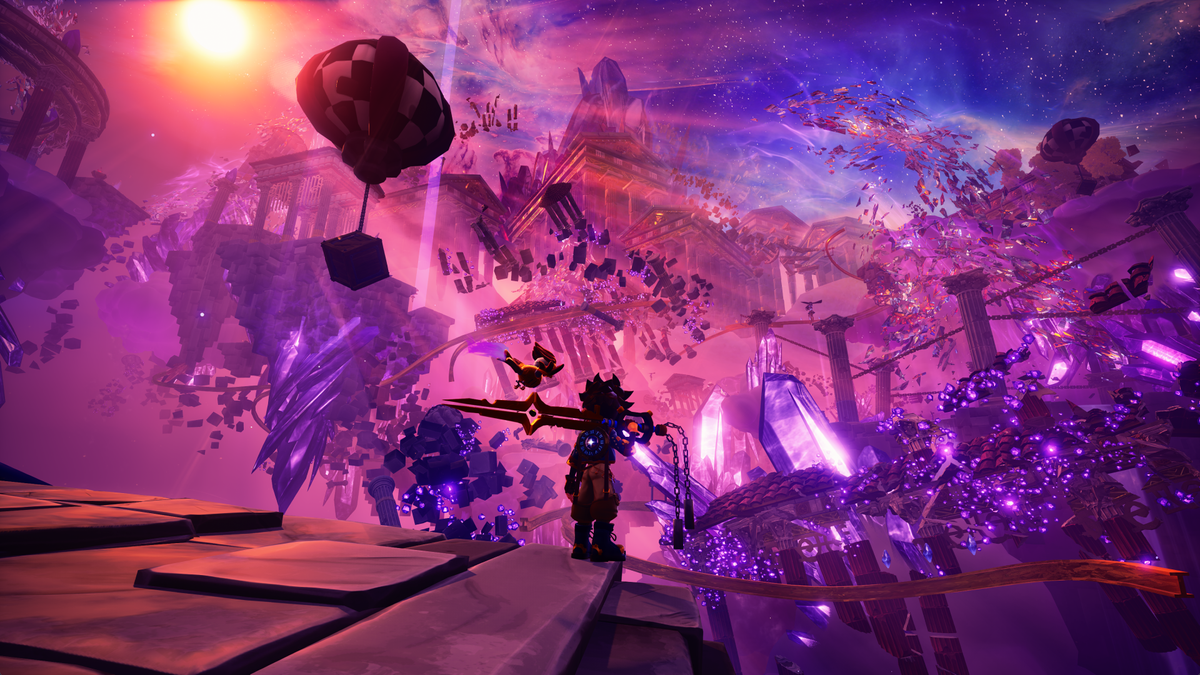 Screens and art from a colourful indie game made in Unreal Engine 5