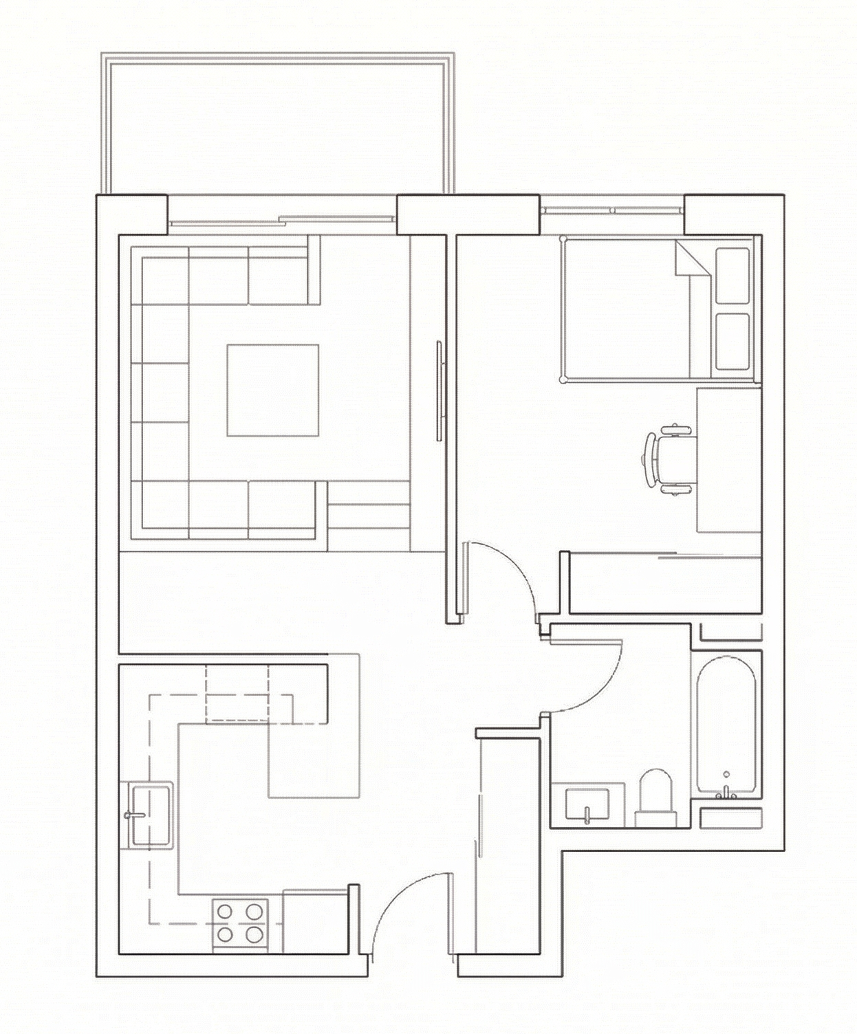 a floorplan schematic