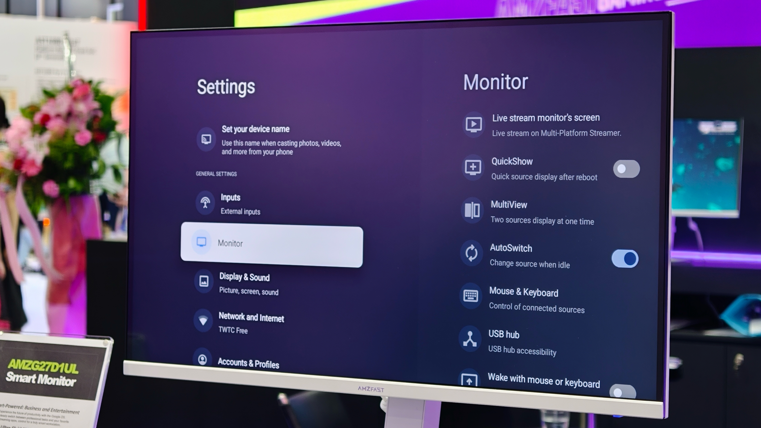 در Computex 2026 با مانیتور Google TV Amzfast آشنا شوید